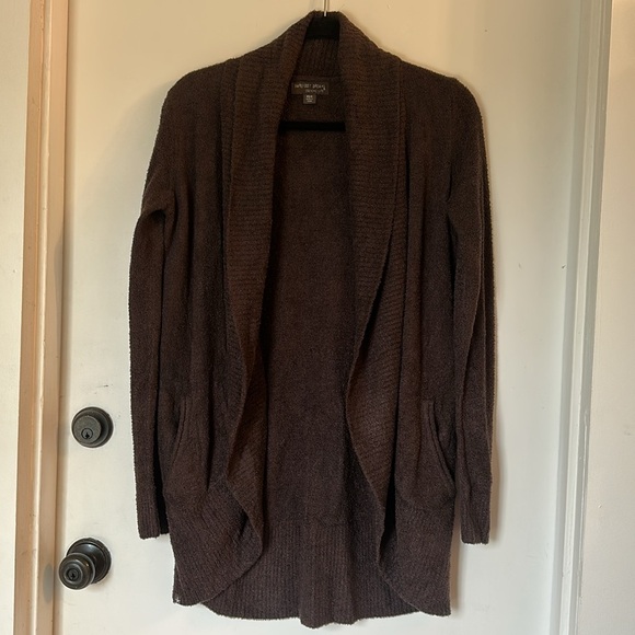 Barefoot Dreams CozyChic Lite Circle Cardigan size xs/s brown - Picture 2 of 6